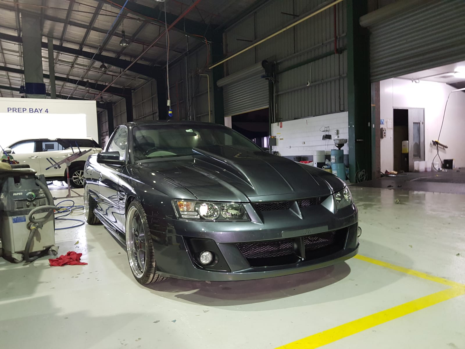 MRP Automotive Refinishing workshop prep bay, Redland Bay